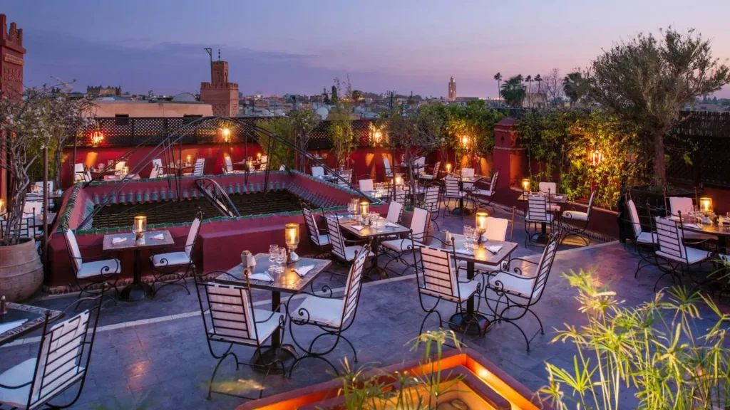 8. Le Foundouk – A Stylish Blend of Moroccan and International Flavors